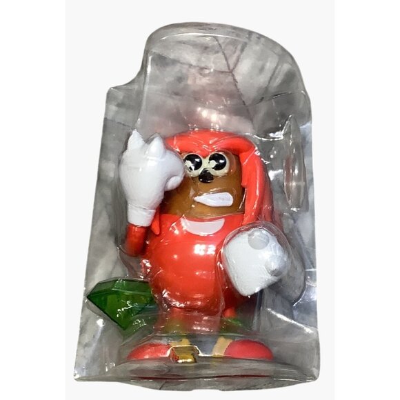 Knuckles Sonic The Hedgehog Poptaters Mr. Potato Head Toy Figure NO RING - Picture 4 of 4